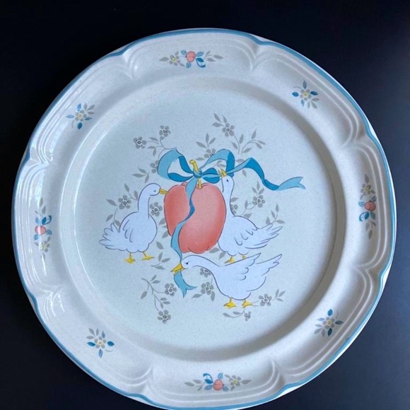 Vintage International Marmalade 8868 12” Chop Plate Geese & Apple Made in Japan - Picture 1 of 6